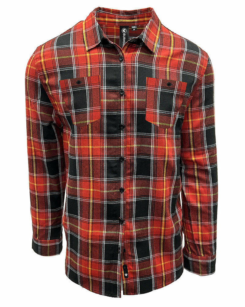 burnside b8220 men's perfect flannel work shirt Front Fullsize