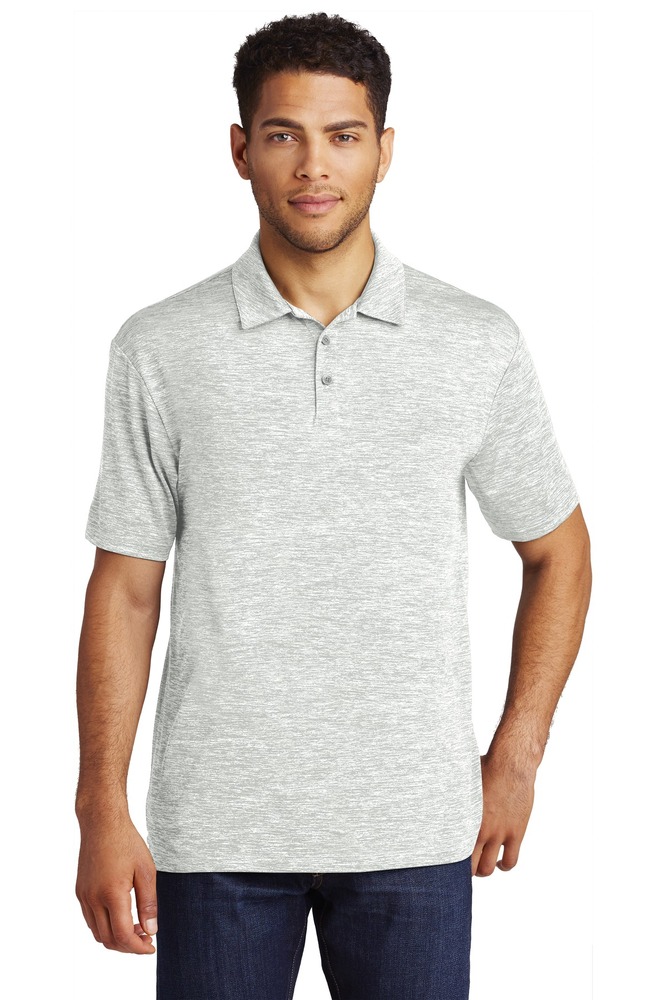 Sport-Tek ST590 PosiCharge ® Electric Heather Polo Front Fullsize"