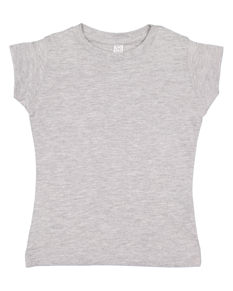 Rabbit Skins 3316 Toddler Girls' Fine Jersey T-Shirt Front Fullsize"