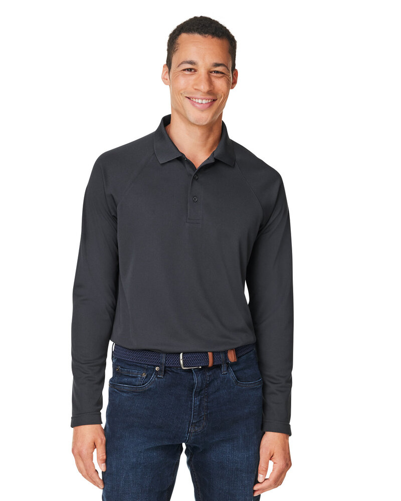 Harriton M208L Men's Charge Snag and Soil Protect Long-Sleeve Polo Front Fullsize"