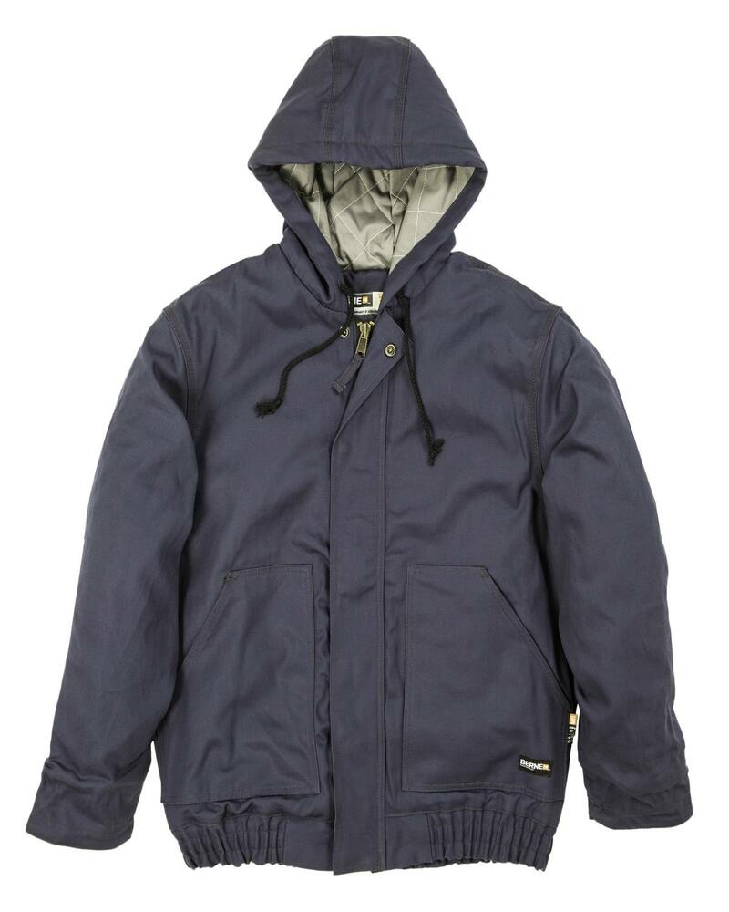 berne frhj01t men's tall flame-resistant hooded jacket Front Fullsize