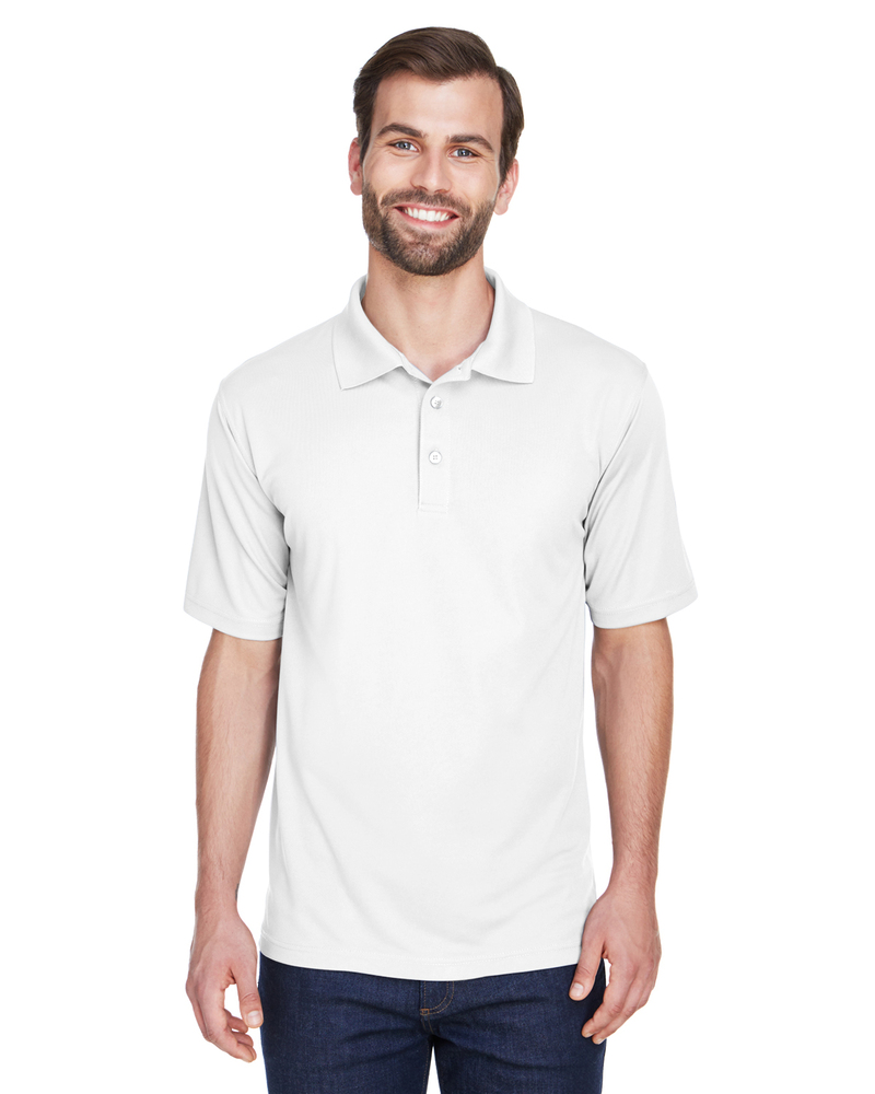 ultraclub 8210t men's tall cool & dry mesh piqué polo Front Fullsize