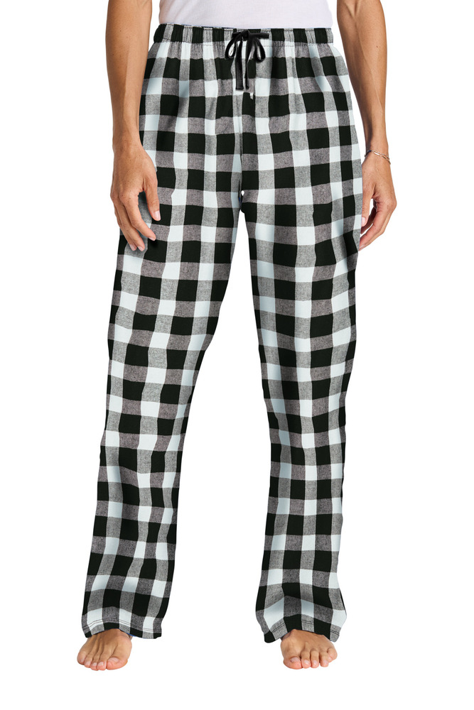 district dt2800 women's flannel plaid pant Front Fullsize