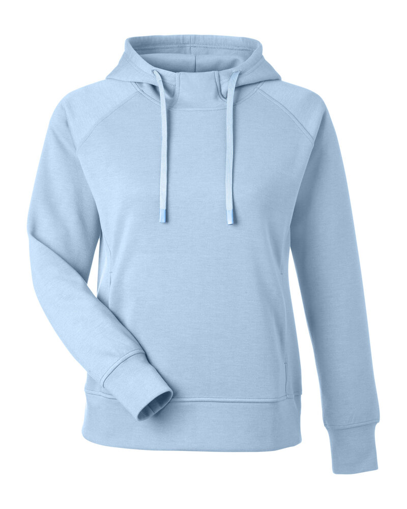 j america 8753ja ladies' apex fleece hooded sweatshirt Front Fullsize