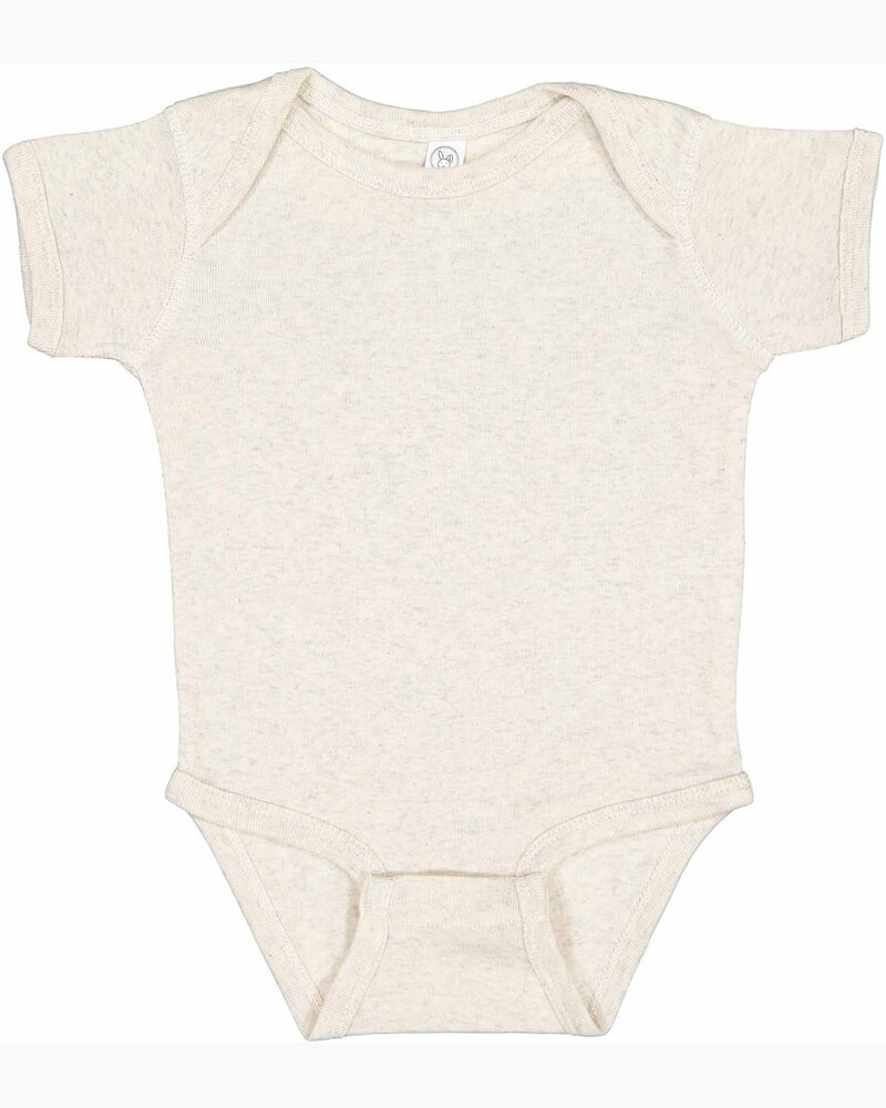 rabbit skins 4400 infant baby rib bodysuit Front Fullsize