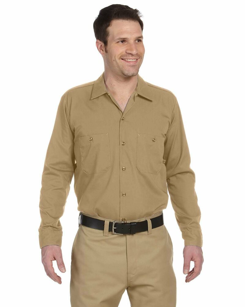 Dickies LL535 Men's 4.25 oz. Industrial Long-Sleeve Work Shirt Front Fullsize"