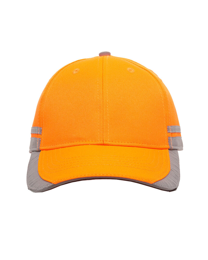 outdoor cap saf201 structured solid back hat Front Fullsize