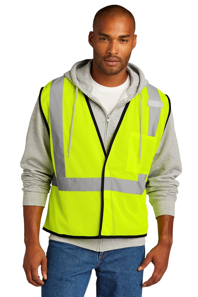 cornerstone csv100 ansi 107 class 2 economy mesh one-pocket vest Front Fullsize