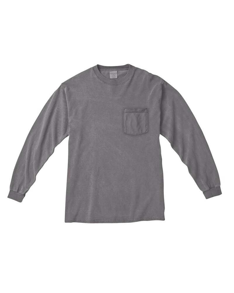 Comfort Colors C4410 Adult Heavyweight RS Long-Sleeve Pocket T-Shirt Front Fullsize"