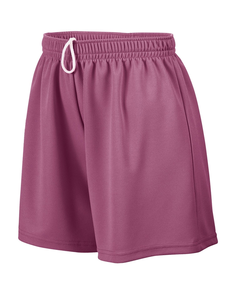 Augusta Sportswear 961 Girls Wicking Mesh Shorts Front Fullsize"