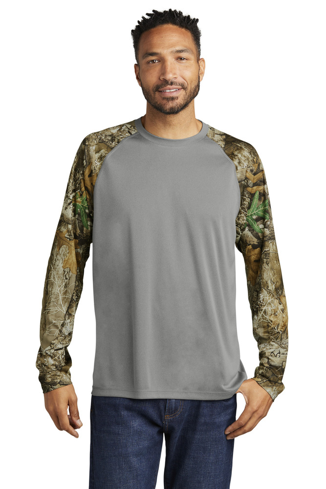 Russell Outdoors RU151LS Realtree ® Colorblock Performance Long Sleeve Tee Front Fullsize"