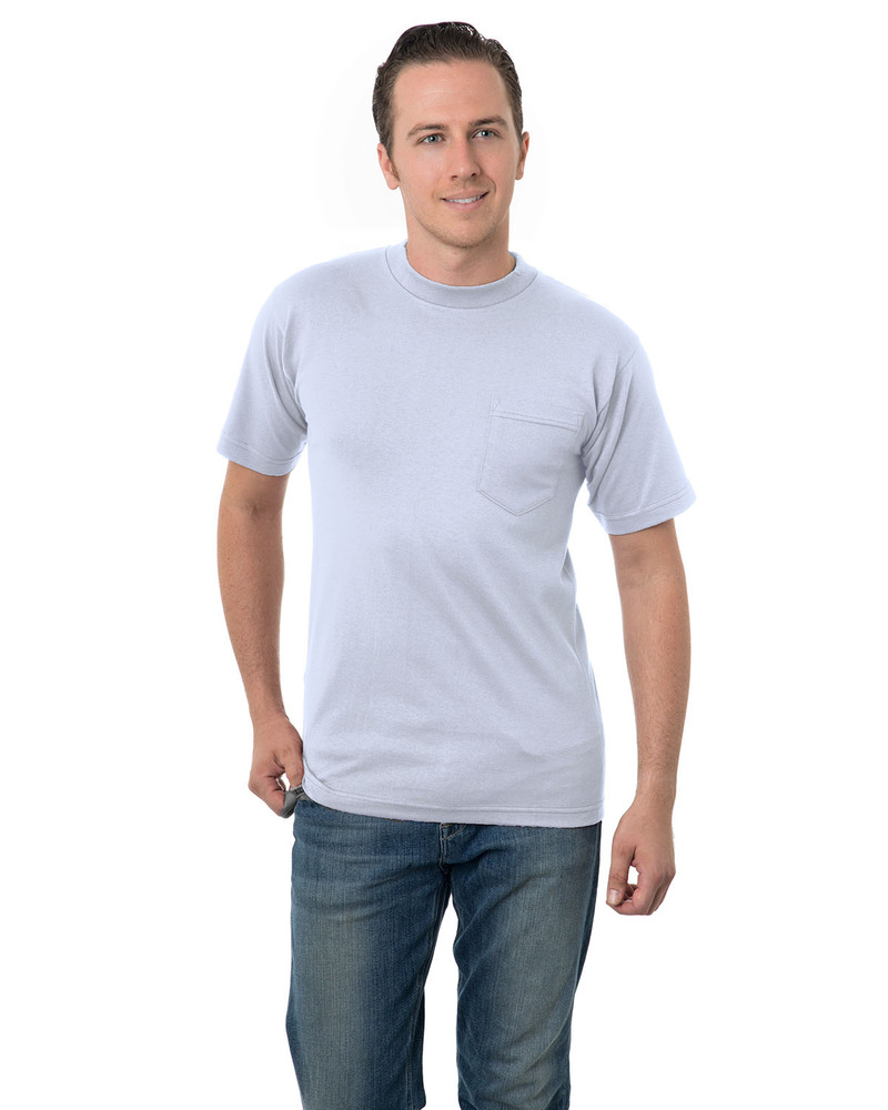Bayside BA3015 Unisex Union-Made 6.1 oz.Cotton Pocket T-Shirt Front Fullsize"