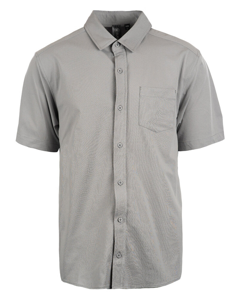 burnside 9217 men's woven short-sleeve shirt Front Fullsize