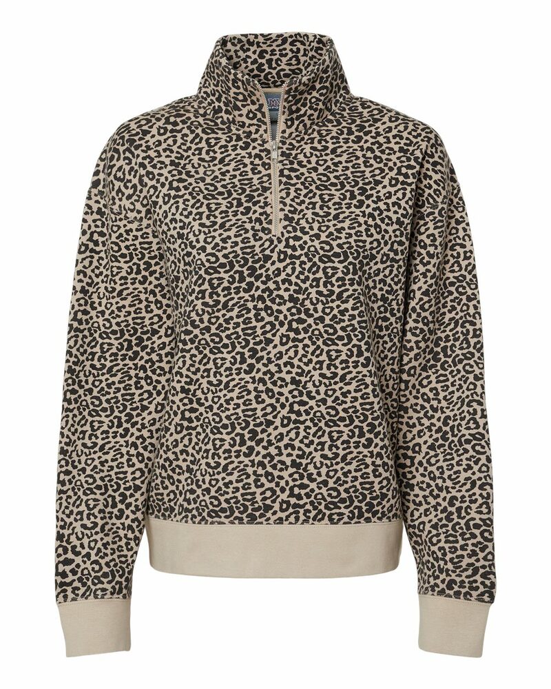 mv sport w22713 women's sueded fleece quarter-zip sweatshirt Front Fullsize