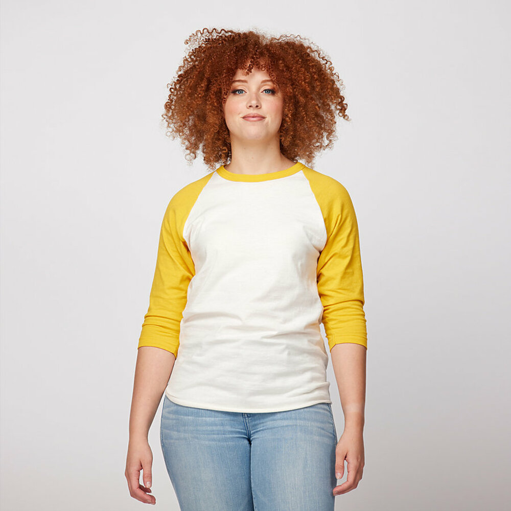 Tultex 0245TC Unisex Raglan Tee Front Fullsize"