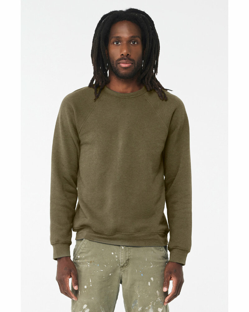 Bella + Canvas 3901 Unisex Sponge Fleece Crewneck Sweatshirt Front Fullsize"
