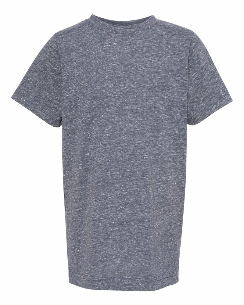 LAT 6191 Youth Harborside Mélange T-Shirt Front Fullsize"
