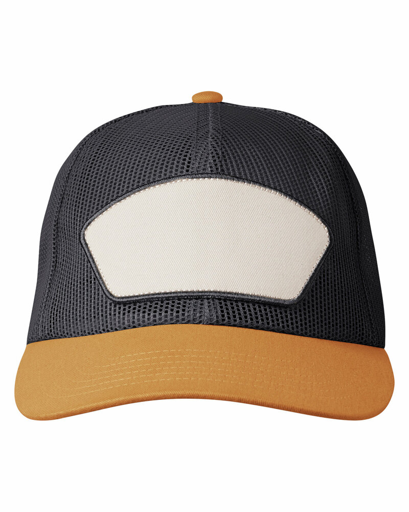 big accessories ba682 all-mesh patch trucker hat Front Fullsize