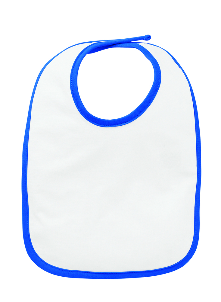 Rabbit Skins RS1004 Infant Contrast Trim Bib Front Fullsize"