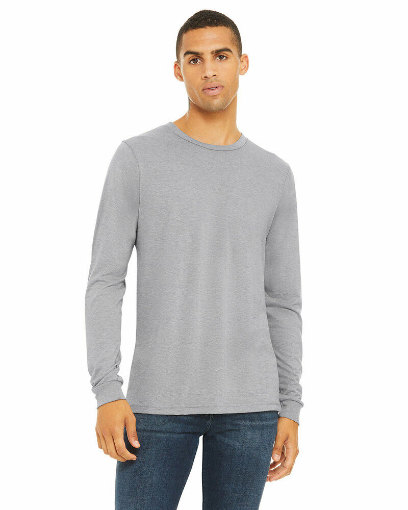 Bella + Canvas 3513 Unisex Triblend Long-Sleeve T-Shirt Front Fullsize"