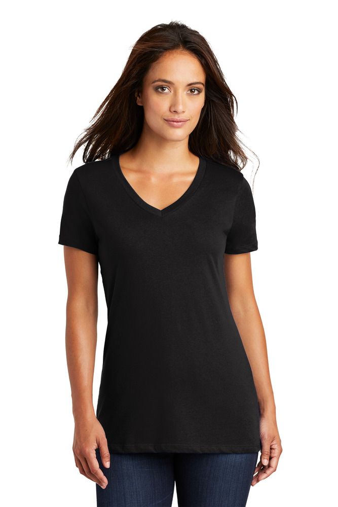 District DM1170L | Women's Perfect Weight ® V-Neck Tee | ShirtSpace