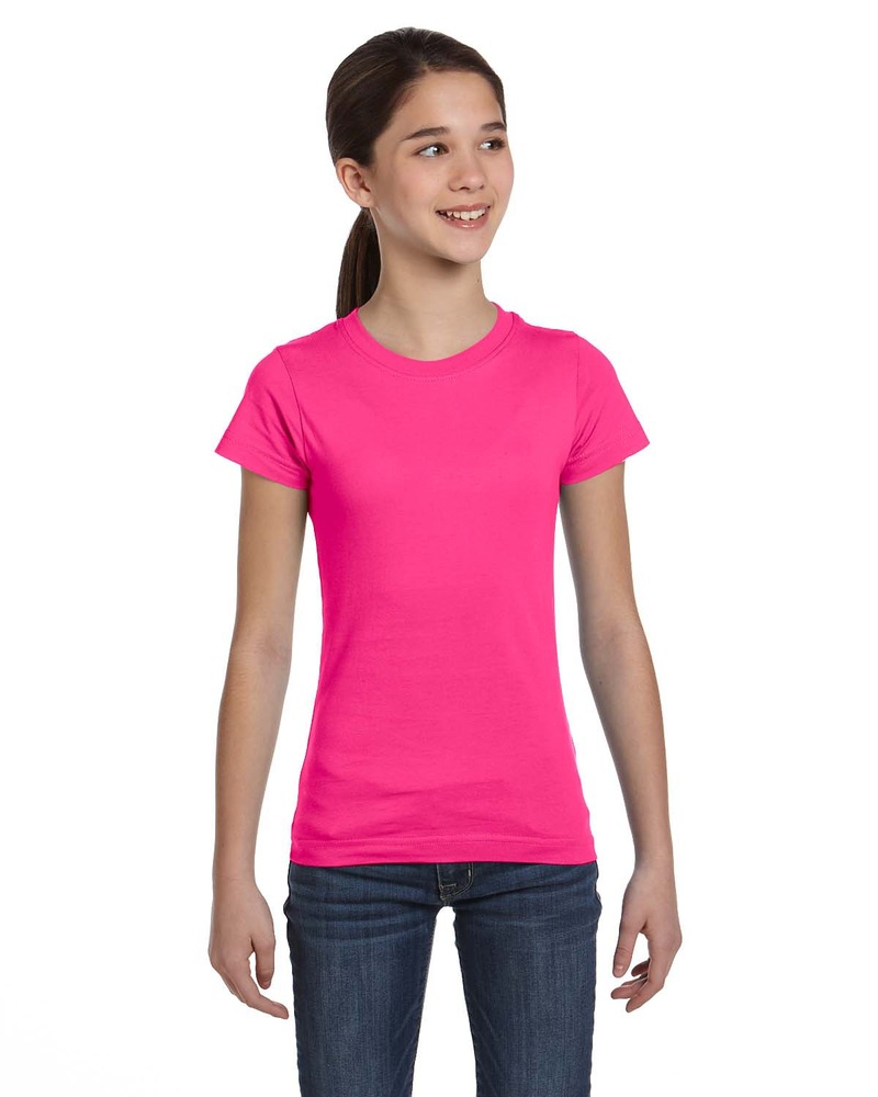 LAT 2616 Girls' Fine Jersey T-Shirt Front Fullsize"