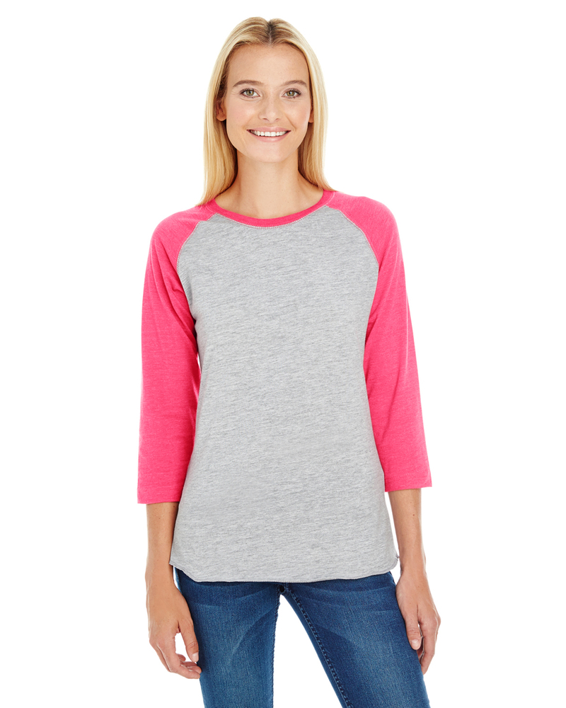 LAT LA3530 Ladies'' Baseball T-Shirt Front Fullsize"