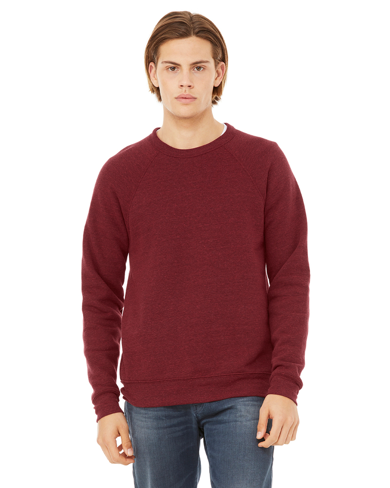 Bella + Canvas 3901 Unisex Sponge Fleece Crewneck Sweatshirt Front Fullsize"