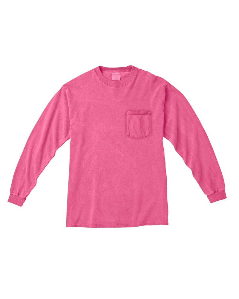 Comfort Colors C4410 Adult Heavyweight RS Long-Sleeve Pocket T-Shirt Front Fullsize"