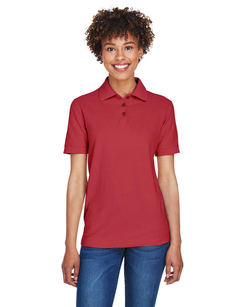 ultraclub 8541 ladies' whisper piqué polo Front Fullsize