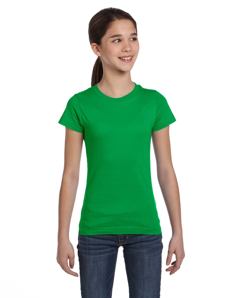 LAT 2616 Girls' Fine Jersey T-Shirt Front Fullsize"