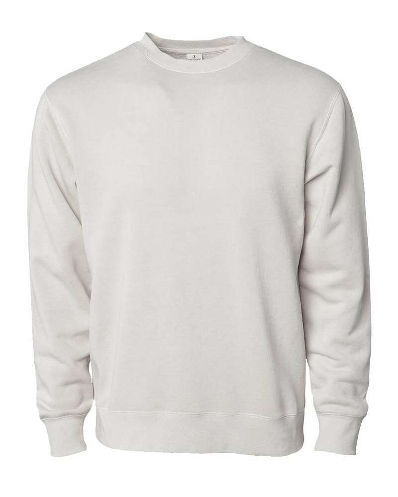 Independent Trading Co. PRM3500 Midweight Pigment-Dyed Crewneck Sweatshirt Front Fullsize"