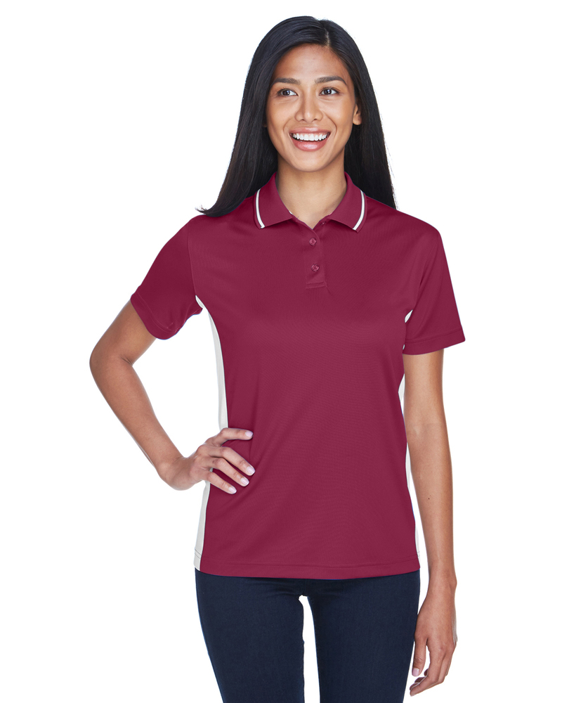 UltraClub 8406L Ladies' Cool & Dry Sport Two-Tone Polo Front Fullsize"