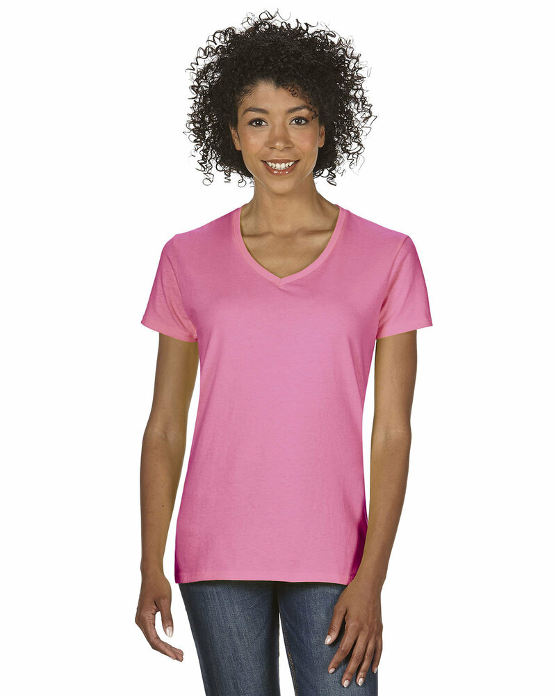 Gildan G500VL Ladies' Heavy Cotton™ V-Neck T-Shirt Front Fullsize"