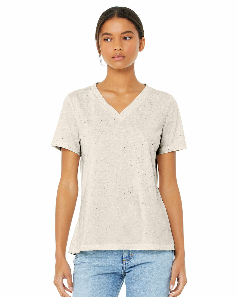 Bella + Canvas 6405 Ladies' Relaxed Jersey V-Neck T-Shirt Front Fullsize"