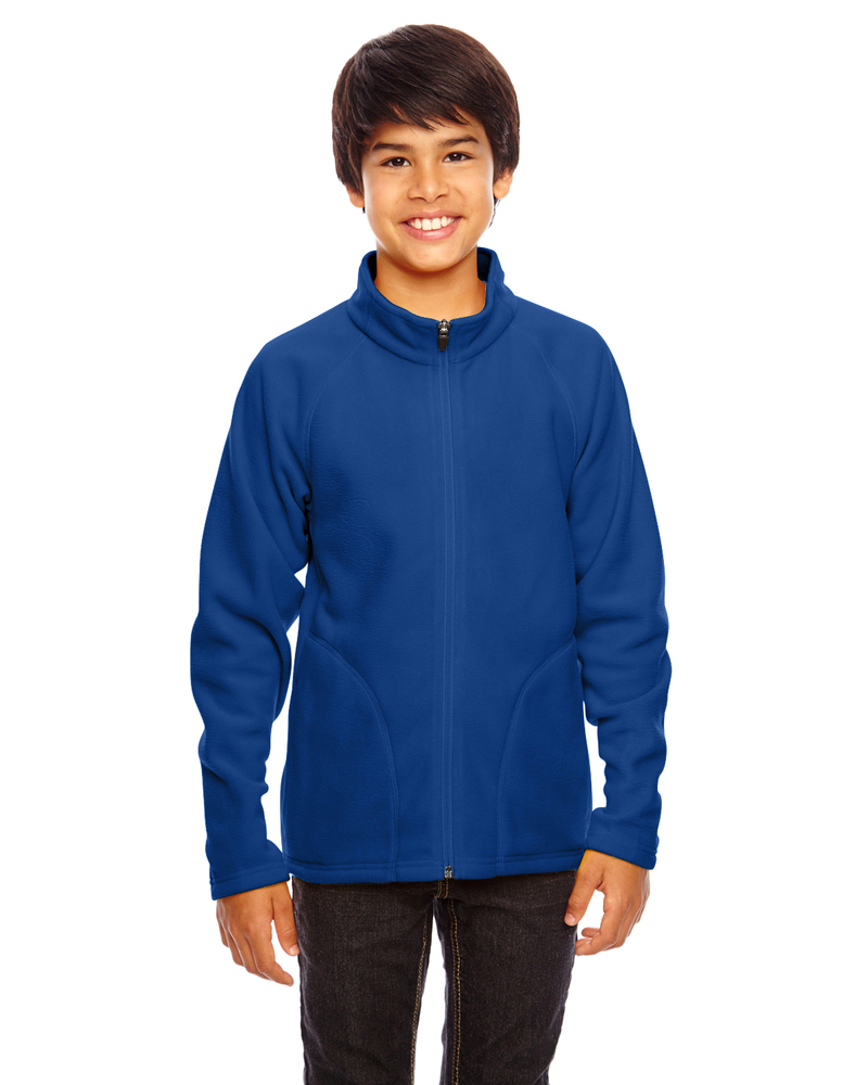 Team 365 TT90Y Youth Campus Microfleece Jacket Front Fullsize"