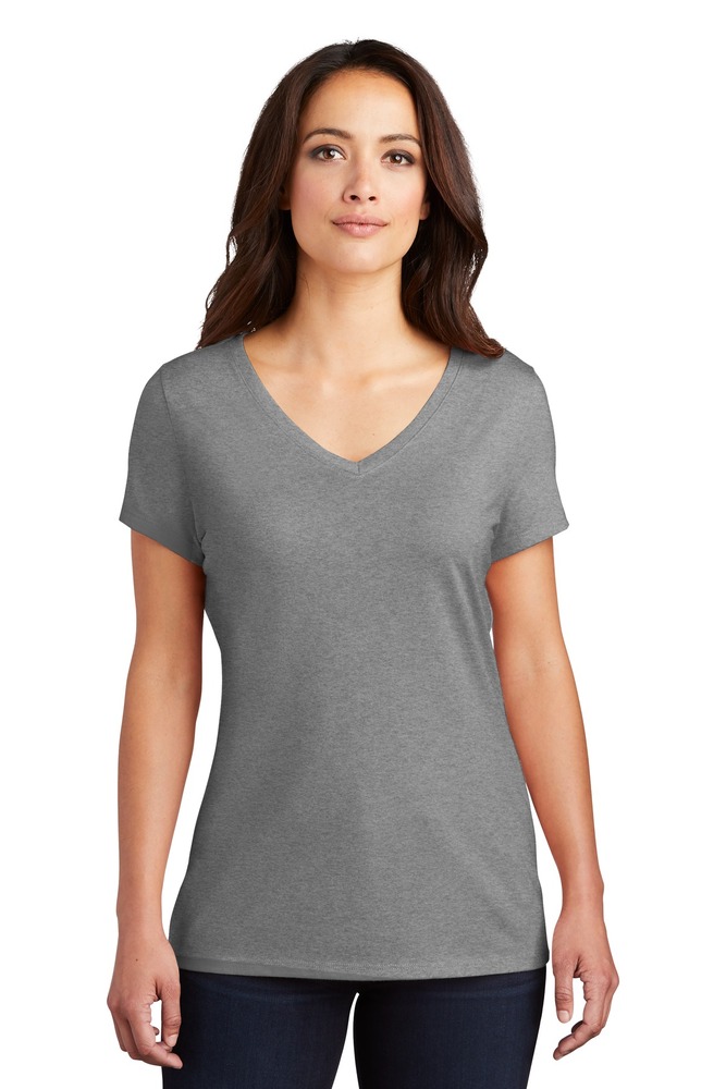 district dm1350l women's perfect tri ® v-neck tee Front Fullsize