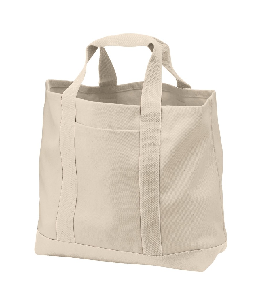 Port Authority B400 - Two-Tone Shopping Tote Front Fullsize"