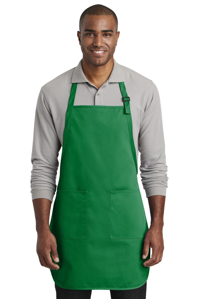 Port Authority A600 Full-Length Two-Pocket Bib Apron Front Fullsize"