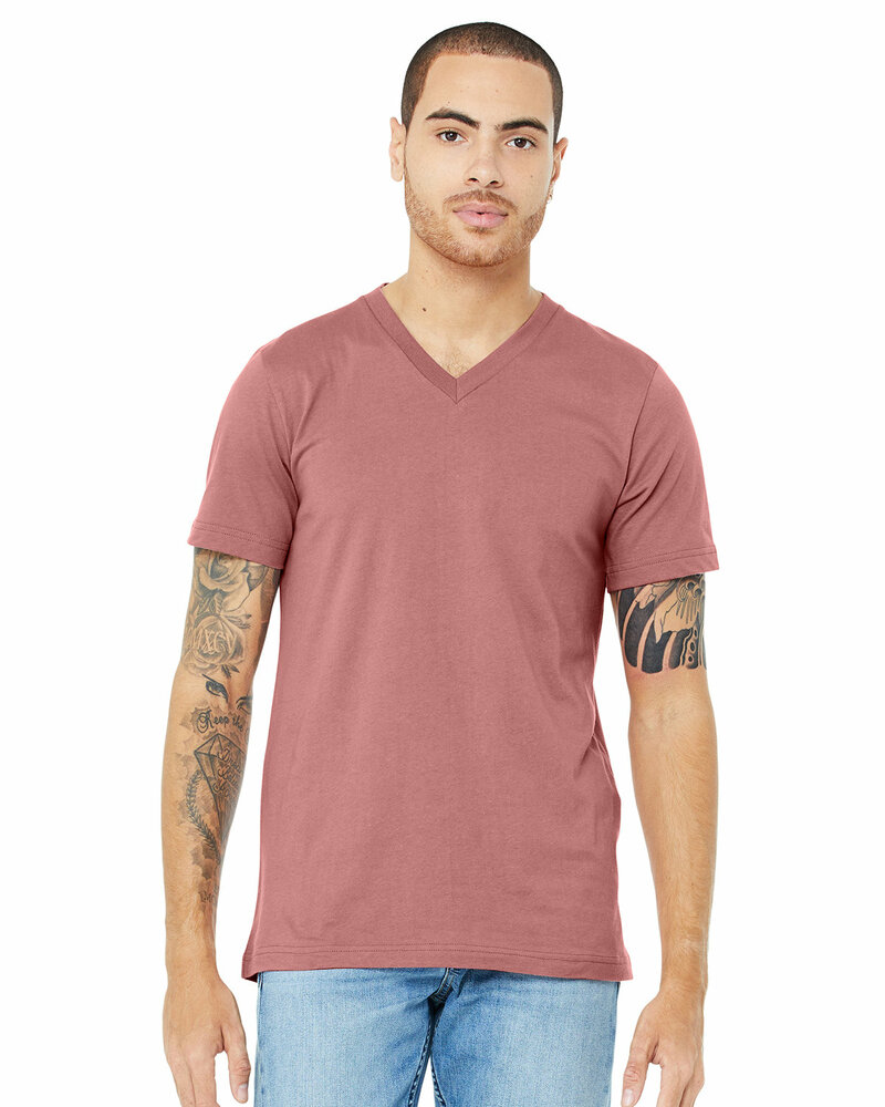 Bella + Canvas 3005 Unisex Jersey Short-Sleeve V-Neck T-Shirt Front Fullsize"