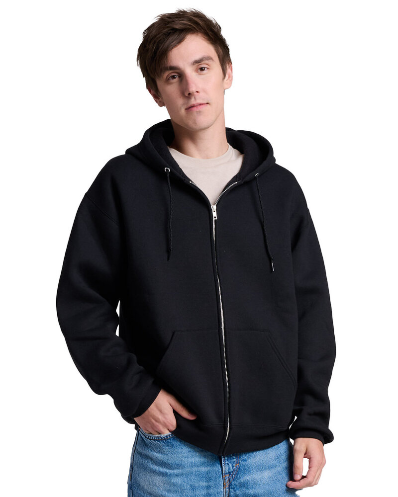 jerzees z12mr unisex rugged™ full-zip hooded sweatshirt Front Fullsize