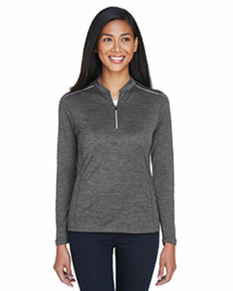 core365 ce401w ladies' kinetic performance quarter-zip Front Fullsize