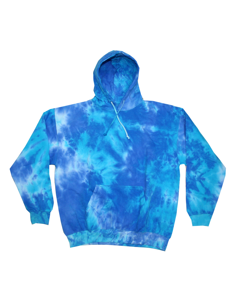 tie-dye cd877y youth 8.5 oz. tie-dyed pullover hooded sweatshirt Front Fullsize