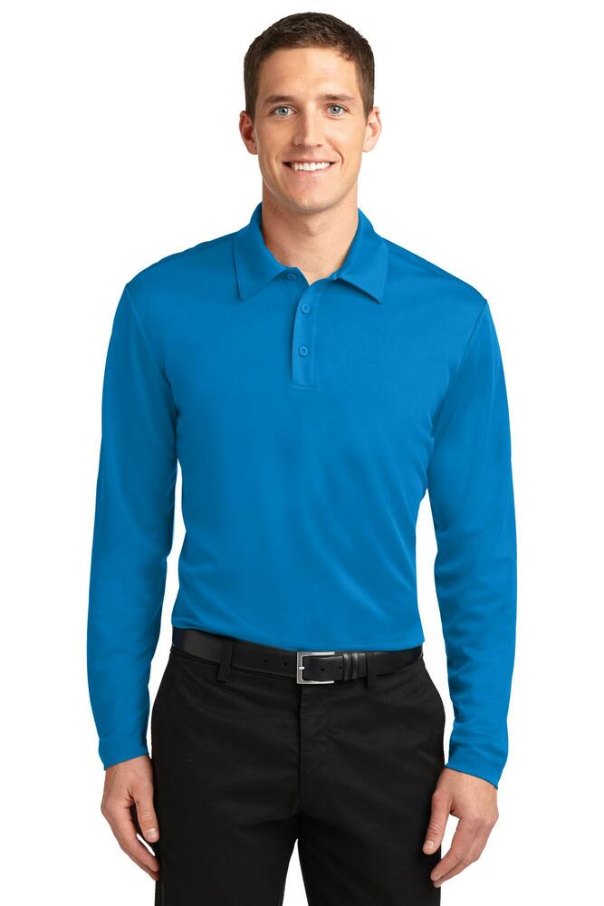 Port Authority K540LS Silk Touch™ Performance Long Sleeve Polo Front Fullsize"