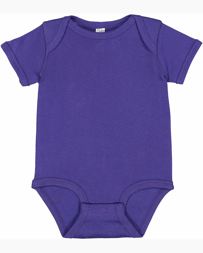 rabbit skins 4400 infant baby rib bodysuit Front Fullsize