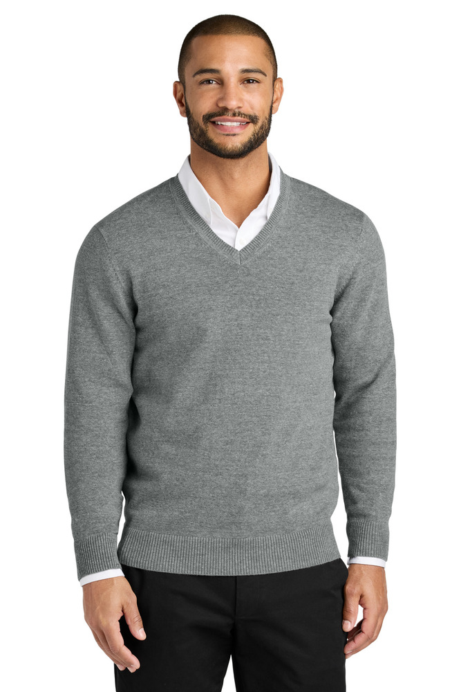 Port Authority SW2850 Easy Care V-Neck Sweater Front Fullsize"