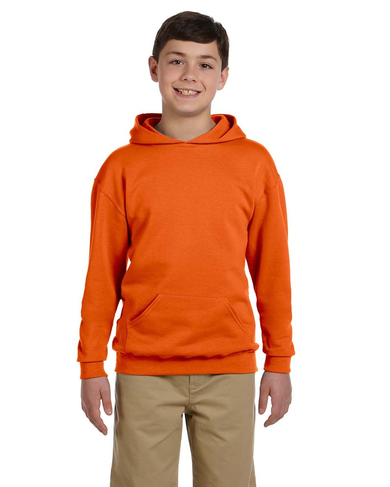 Jerzees 996Y Youth 8 oz. NuBlend® Fleece Pullover Hooded Sweatshirt Front Fullsize"