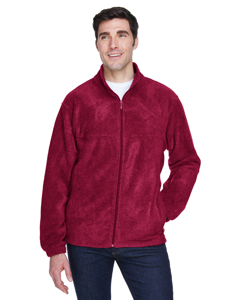 Harriton M990 Men's 8 oz. Full-Zip Fleece Front Fullsize"