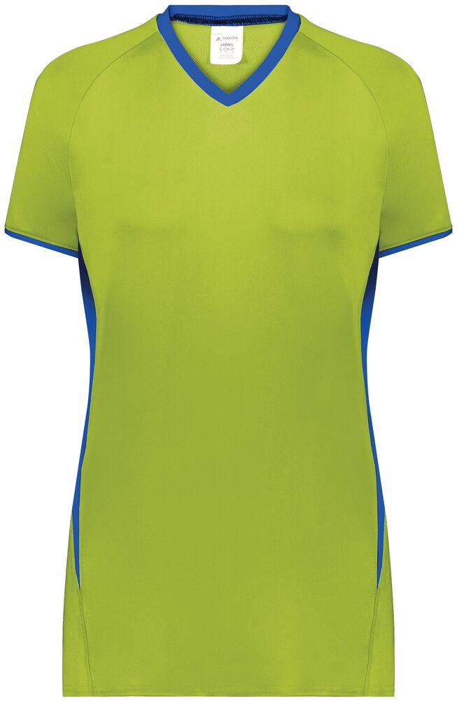 Augusta Sportswear 6916 Girls Cutter+ V-Neck Jersey Front Fullsize"