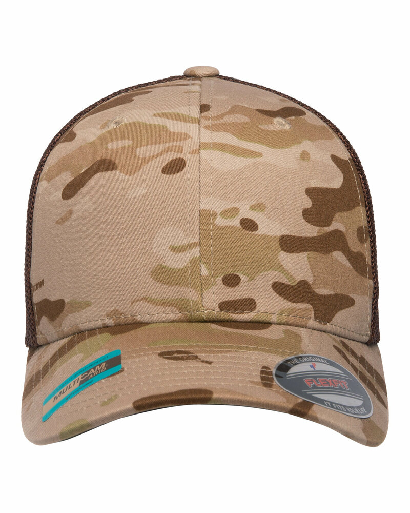 flexfit 6511 adult 6-panel trucker cap Front Fullsize